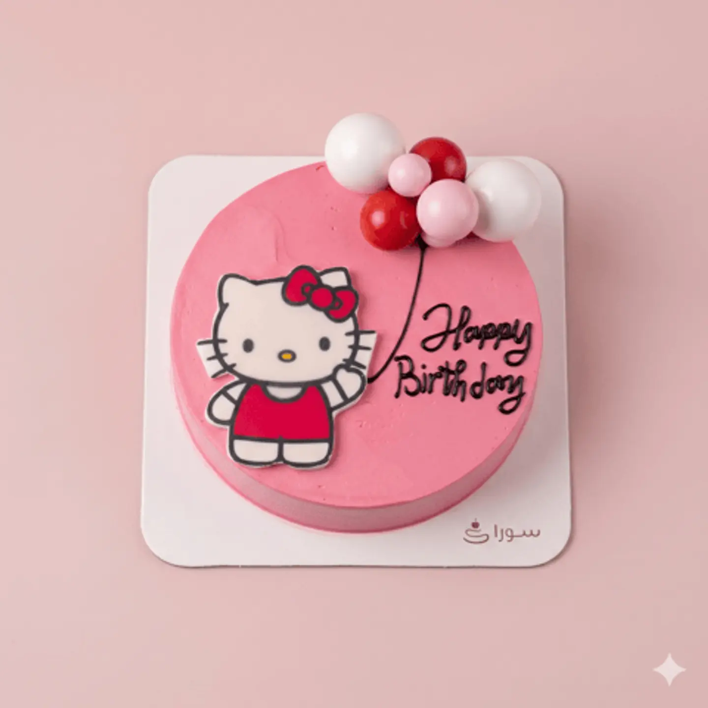 Hello Kitty Cake Pink Balloons
