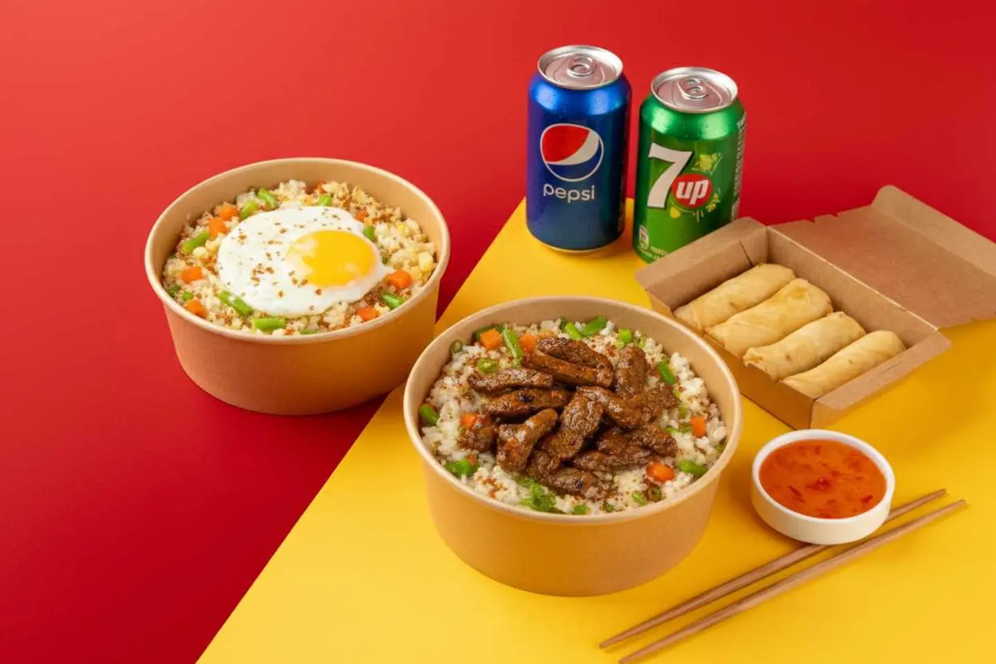 Rice & Noodle Combo For 2