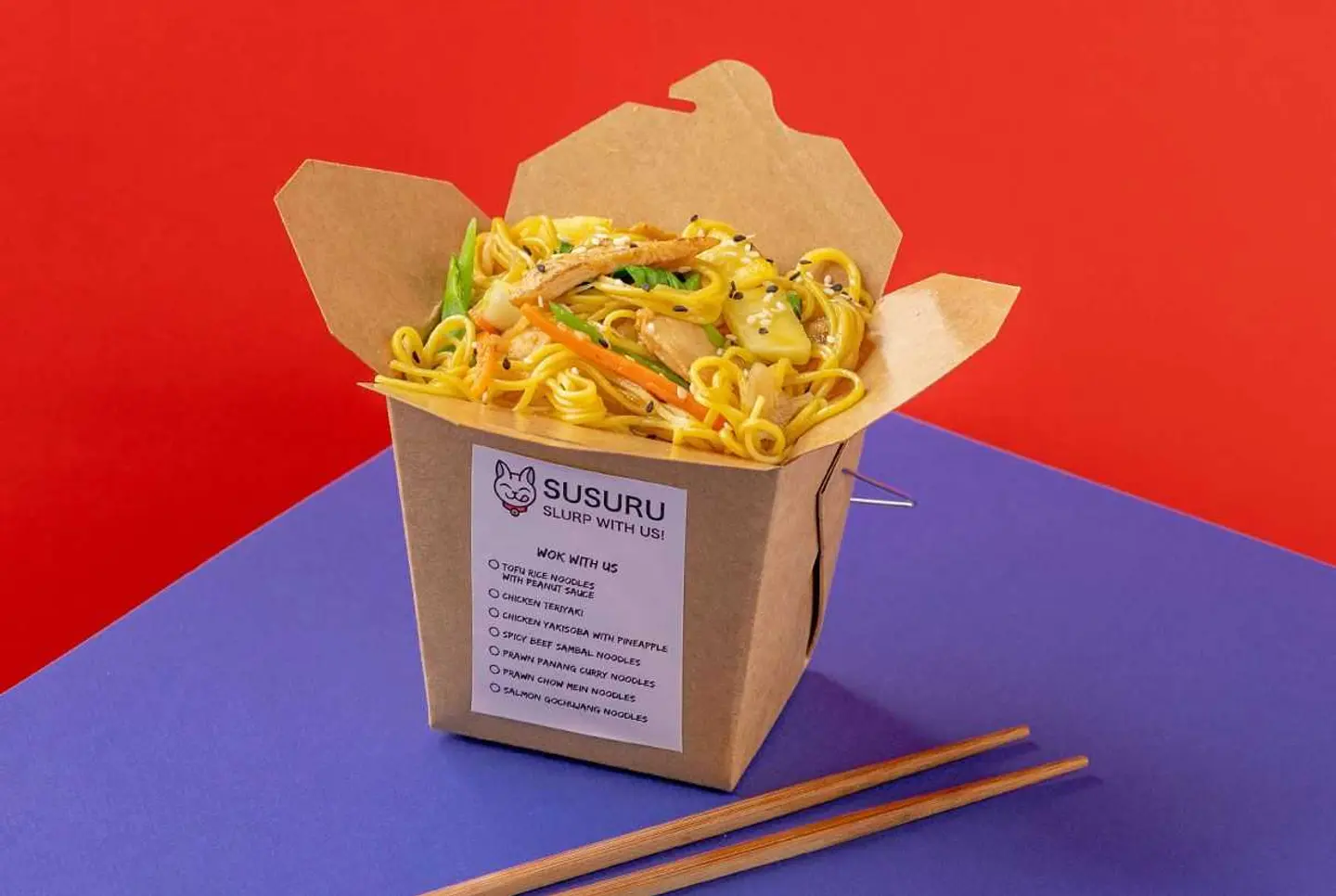 Chicken Yakisoba Noodle With Pineapple