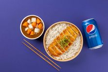 كومبو أرز الكاتسو كاري بالدجاج
