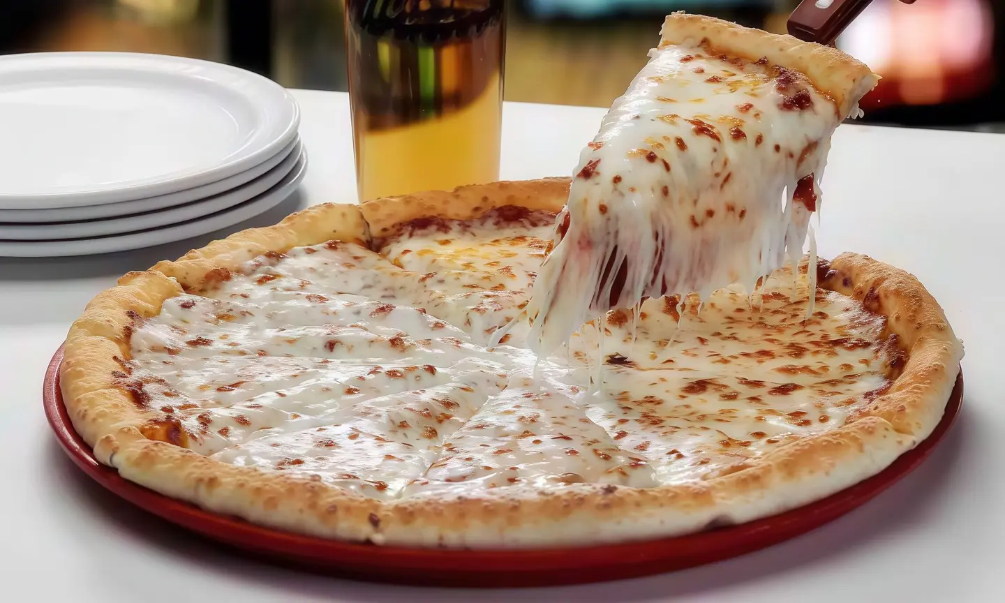 بيتزا الأجبان الثلاثة