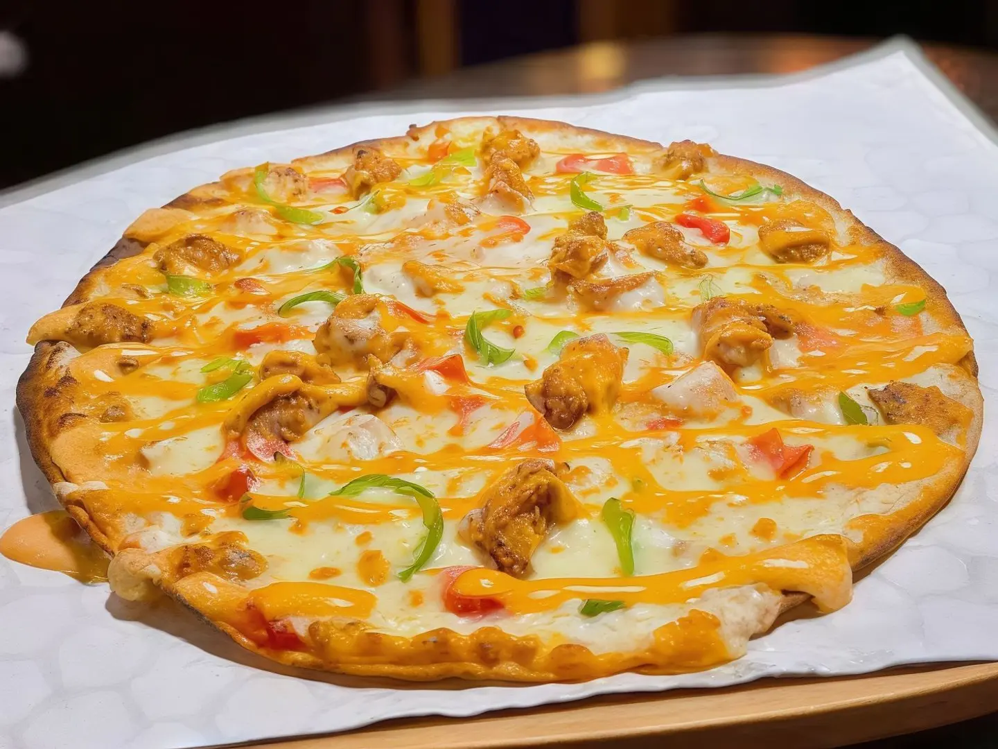 بيتزا دجاج كاري