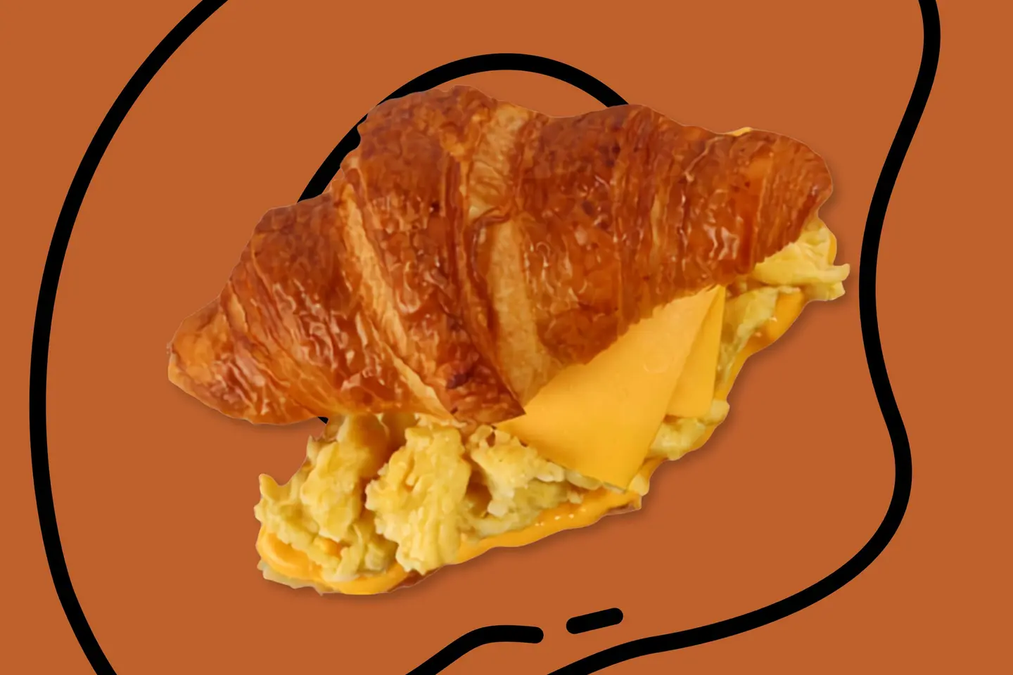 Cheesy Scramble Croissant