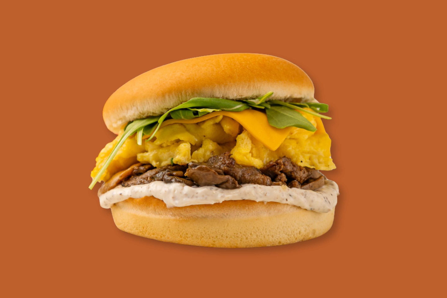 Scrambled Steak & Mushroom Melt