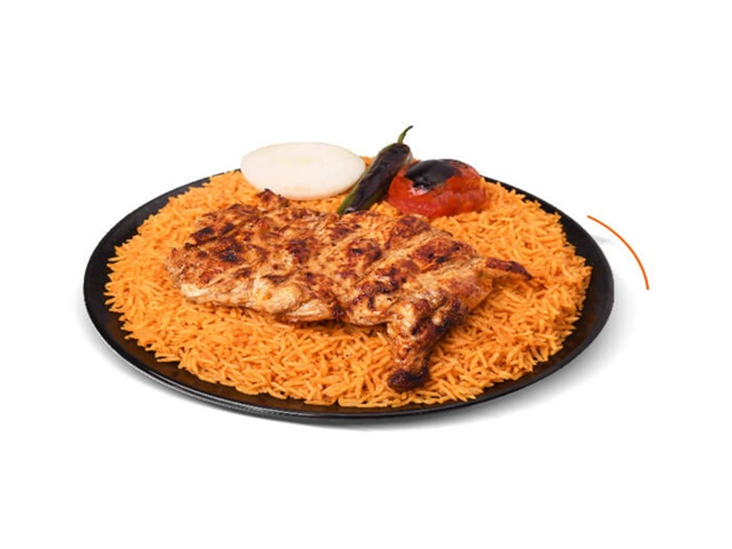 Charcoal Grilled Chicken With Rice
