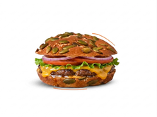 كيتو برجر خبز اللوز