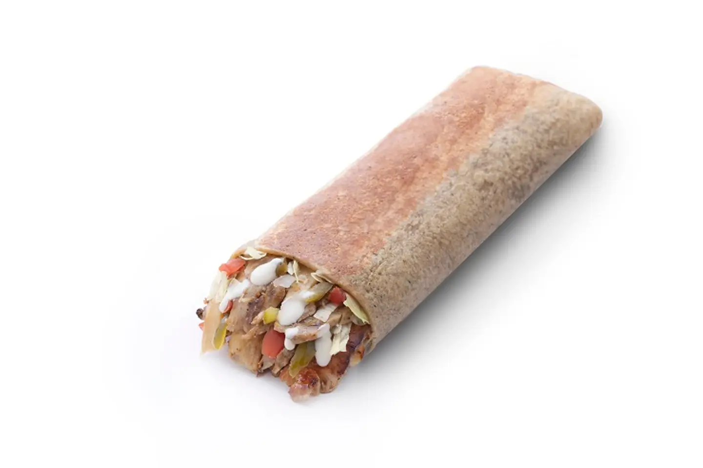 شاورما دجاج بخبز صاج الكيتو