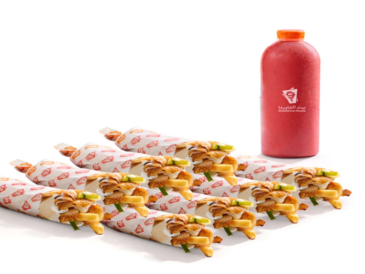 8 Chicken Shawarma With A Gallon Of Coc
