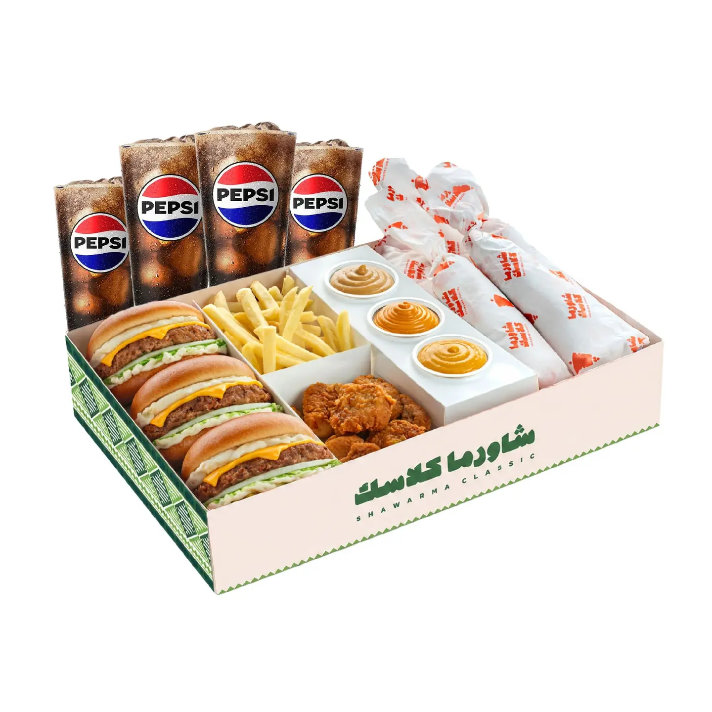 Box Mix + 4 Drinks