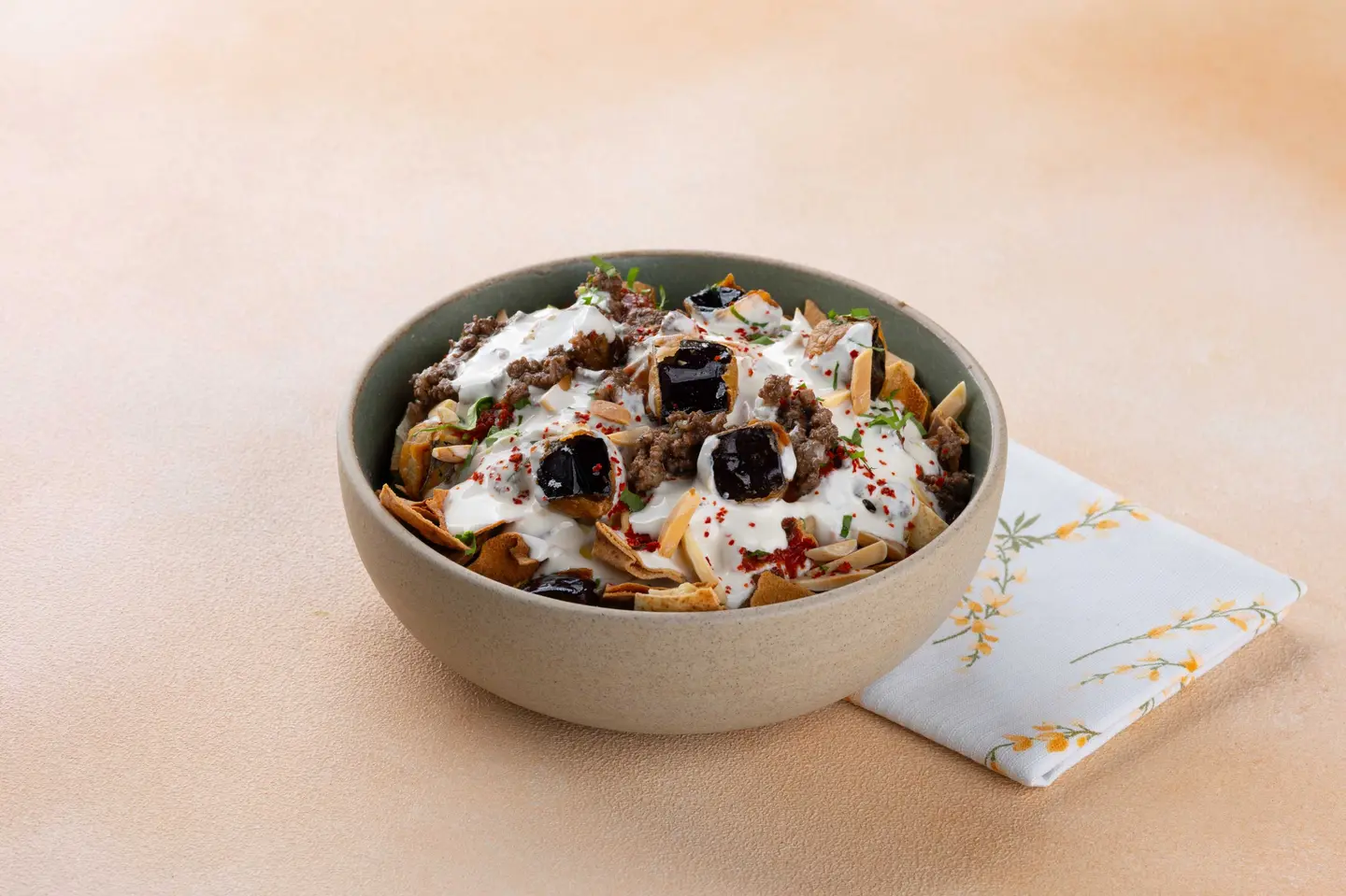 Fatteh Eggplant & Beef