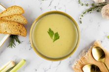 شوربة البطاطس والكراث
