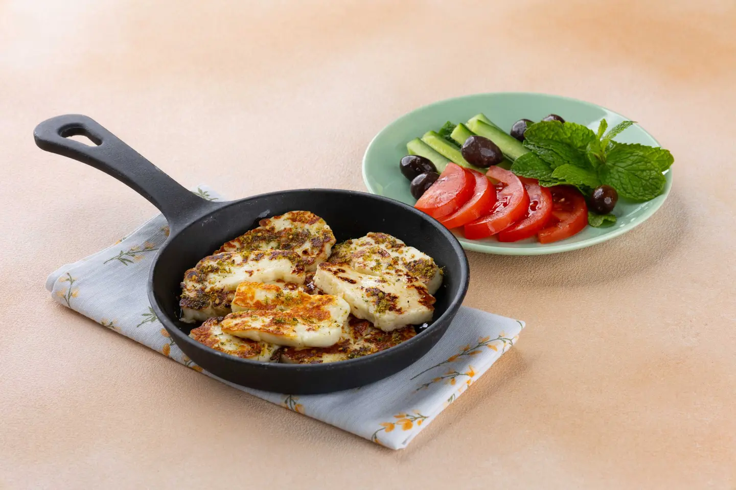 Pan Baked Halloumi