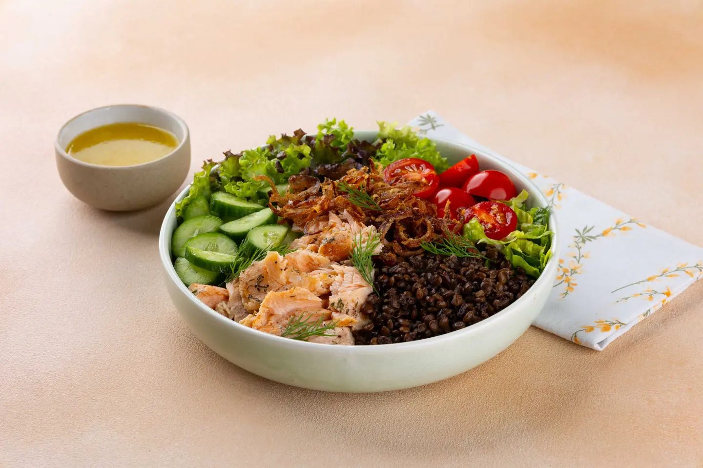 Lentil & Salmon Bowl