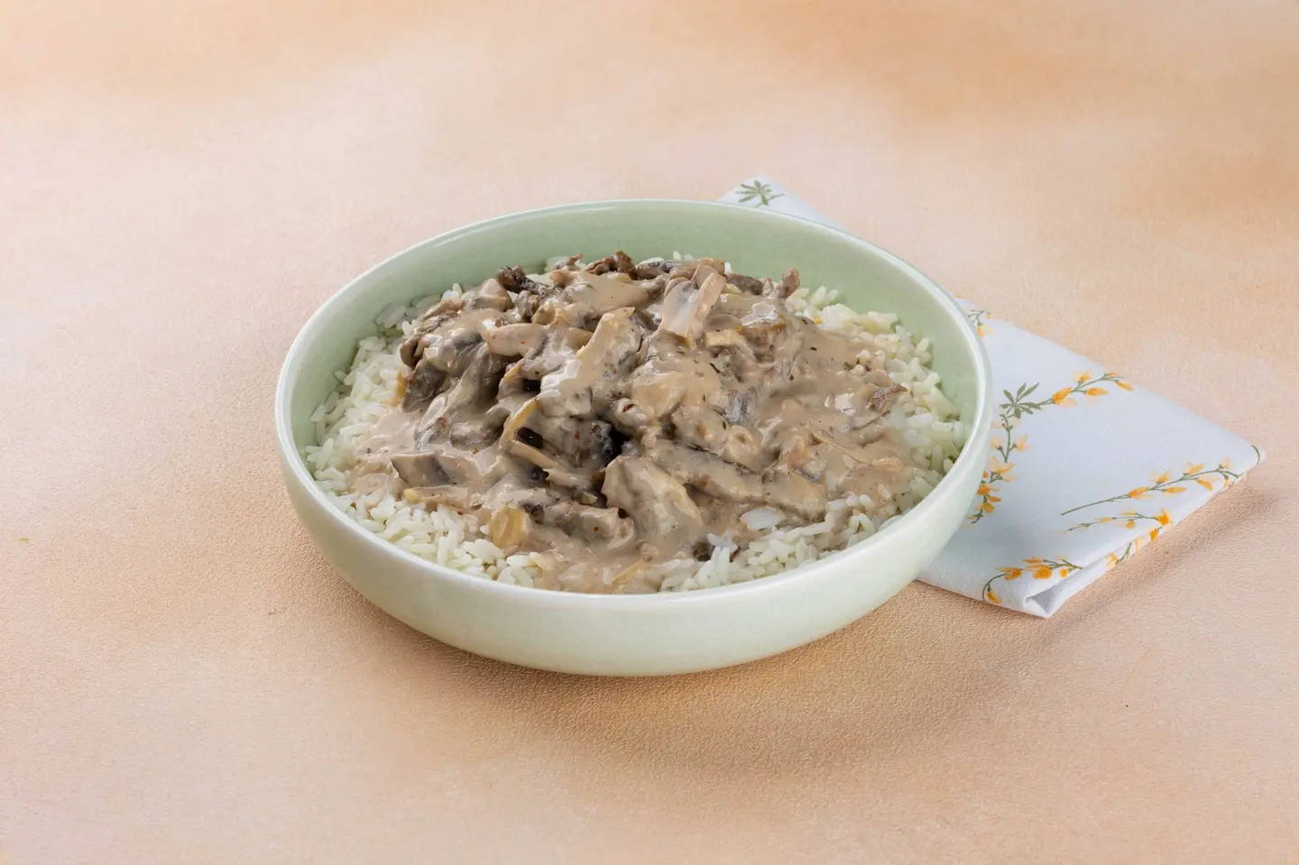 Beef Stroganoff With Rice