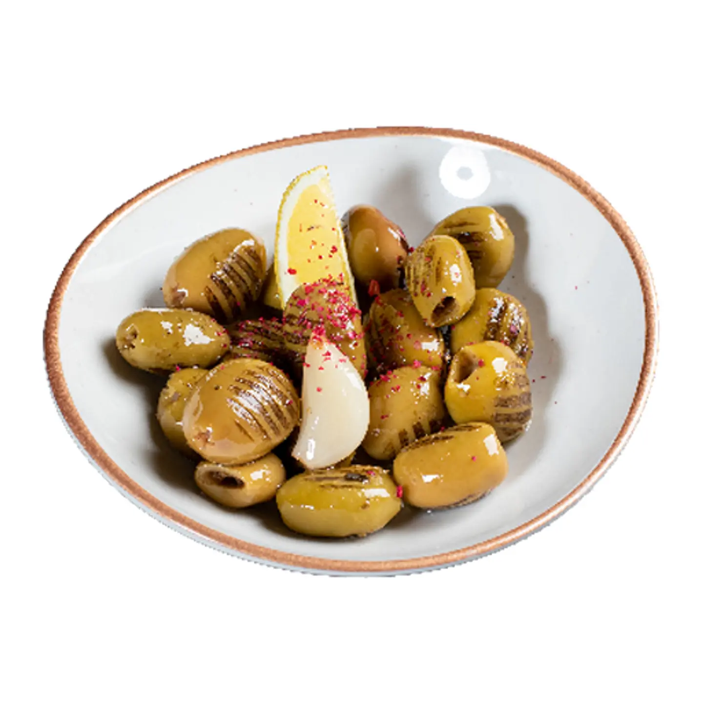 Grilled Olives Plate