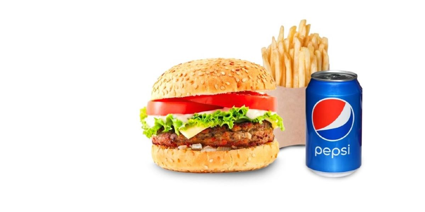 وجبة برجر لحم