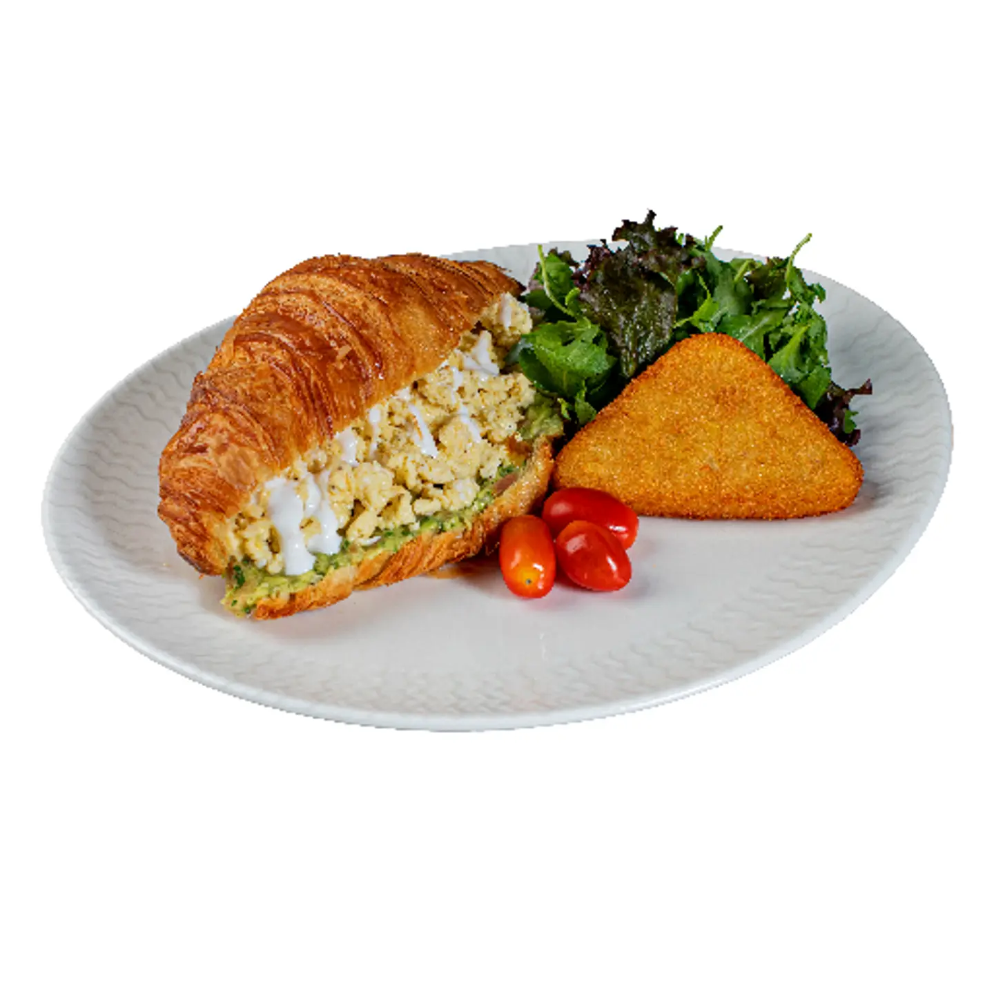 Croissant Scrambed Eggs & Avocado