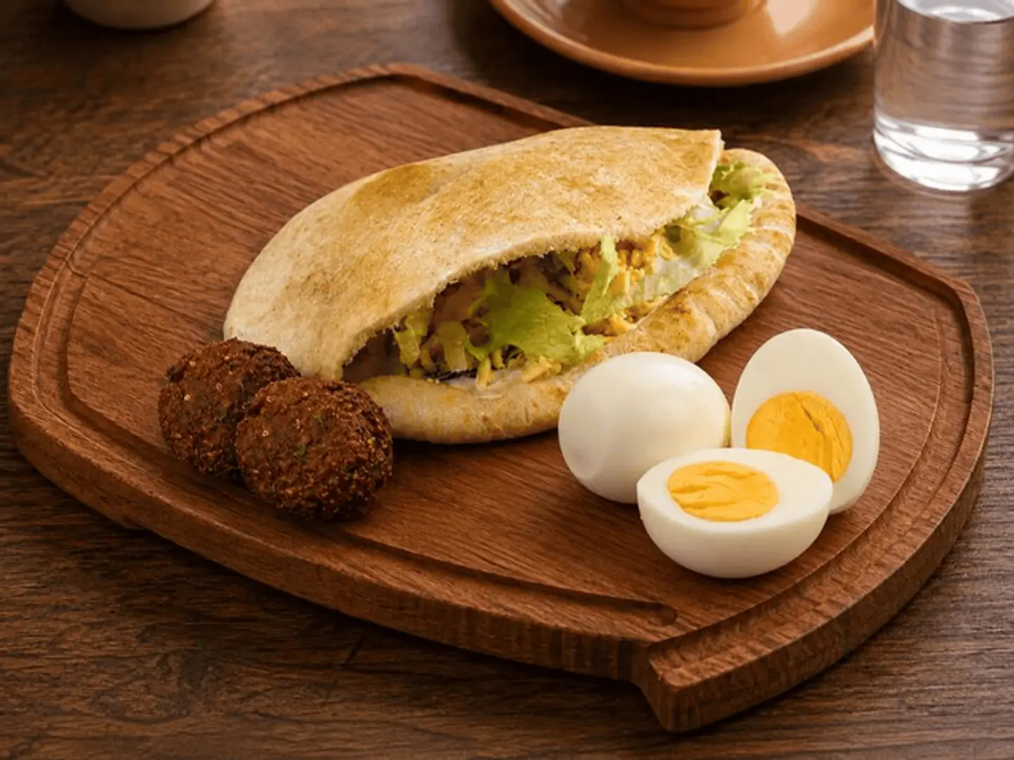 طعمية بالبيض مسلوق