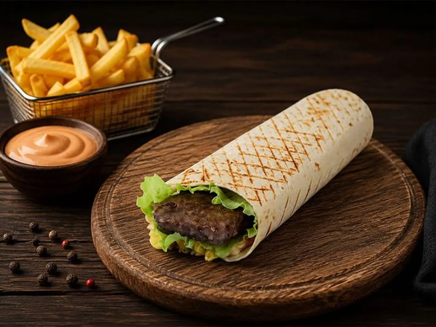 ساندوتش كباب لحم