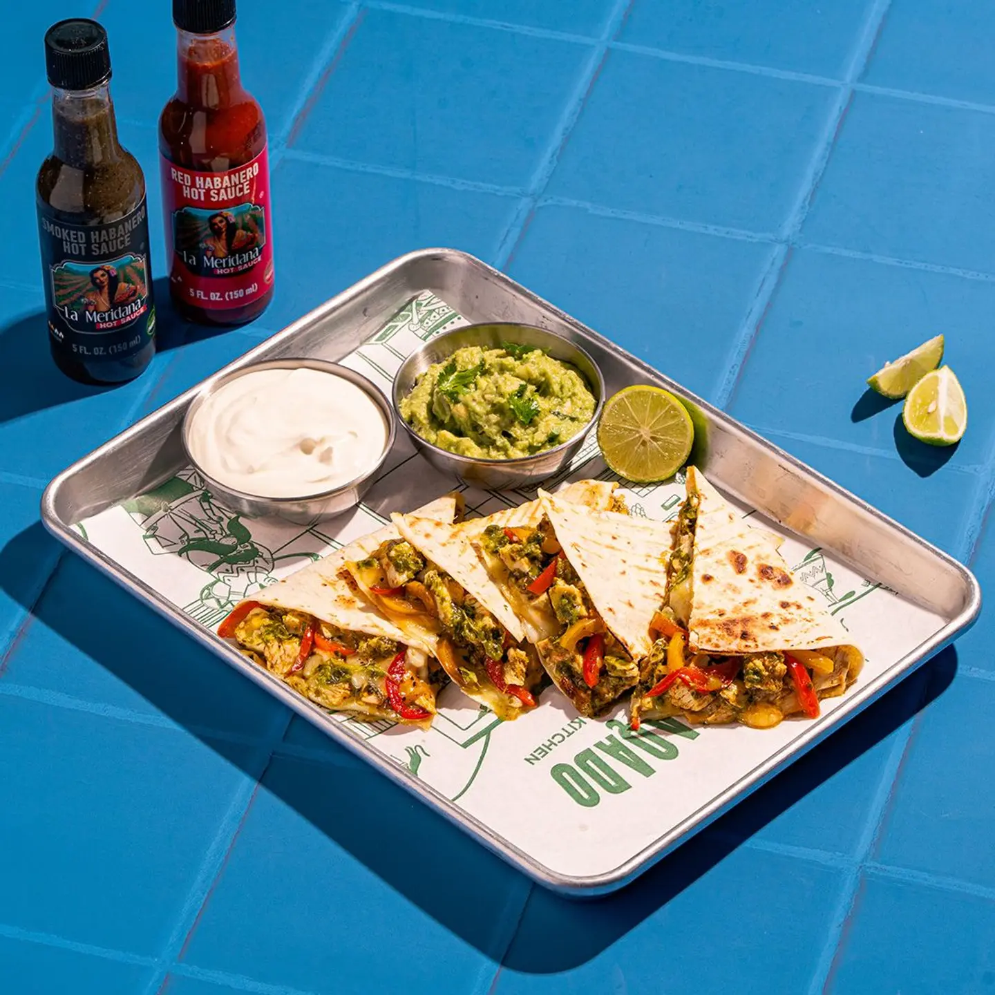 Lime Pesto Chicken Quesadilla