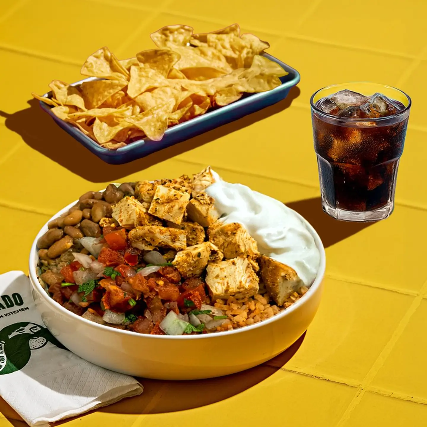 Burrito Bowl And Nachos Meal