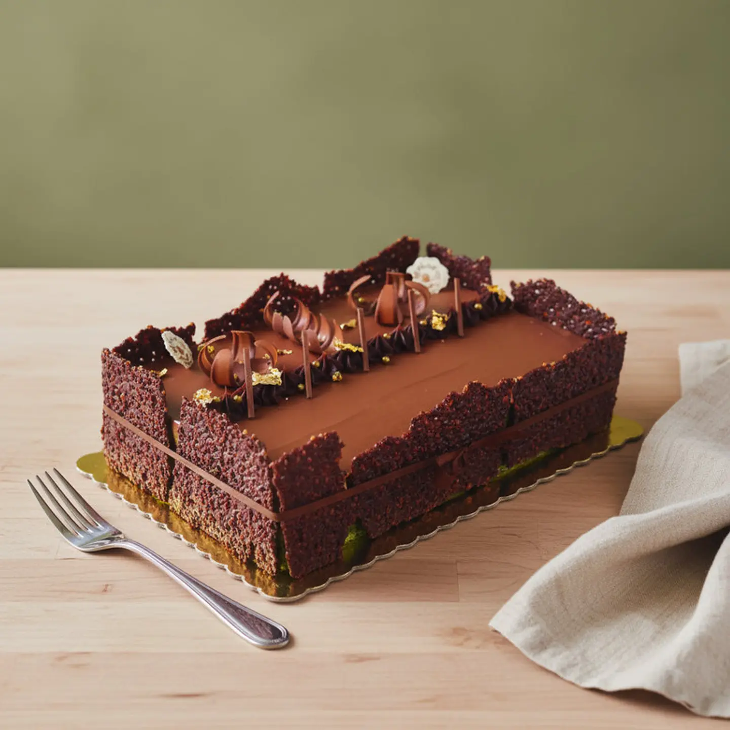 Large Nutella Pistachio Cake
