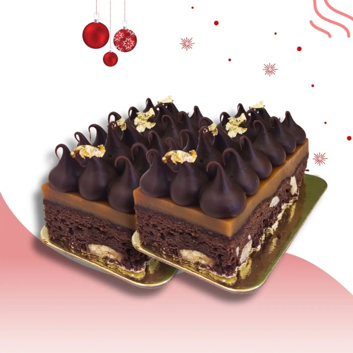 Brownie Cake Slice