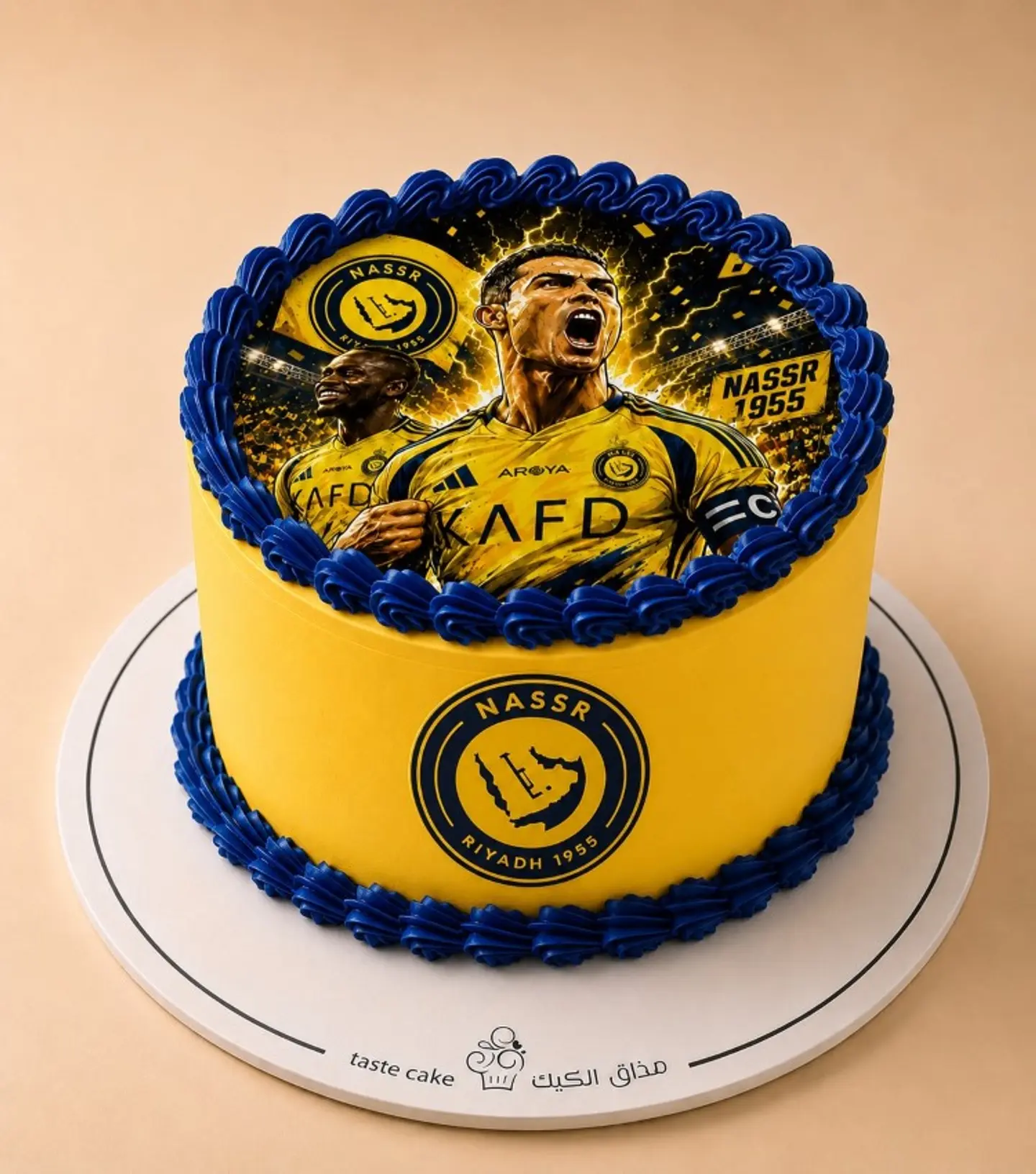 كيكه انتصار نادي النصر السعودي