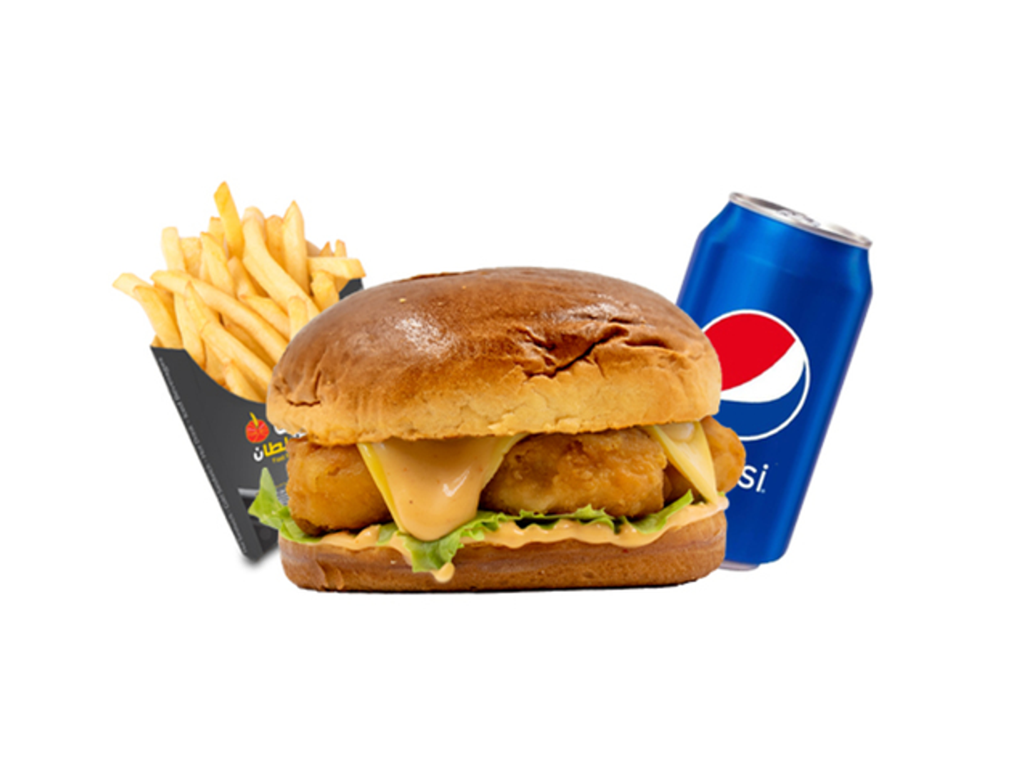 Shrimp Burger Meal