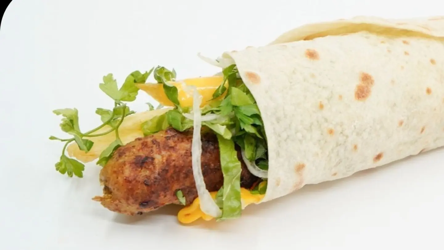 Chicken Kebab Hummus Sandwich