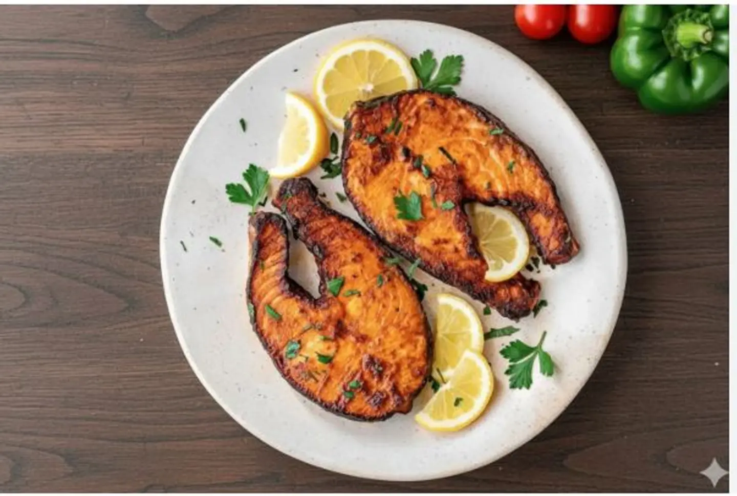 Grilled Salmon With Rice