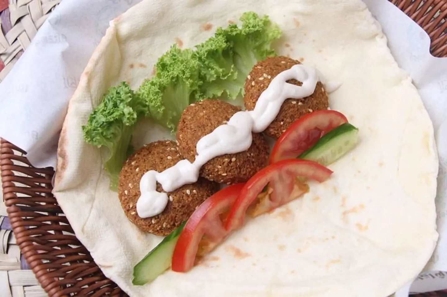 Falafel Labnah Sandwich