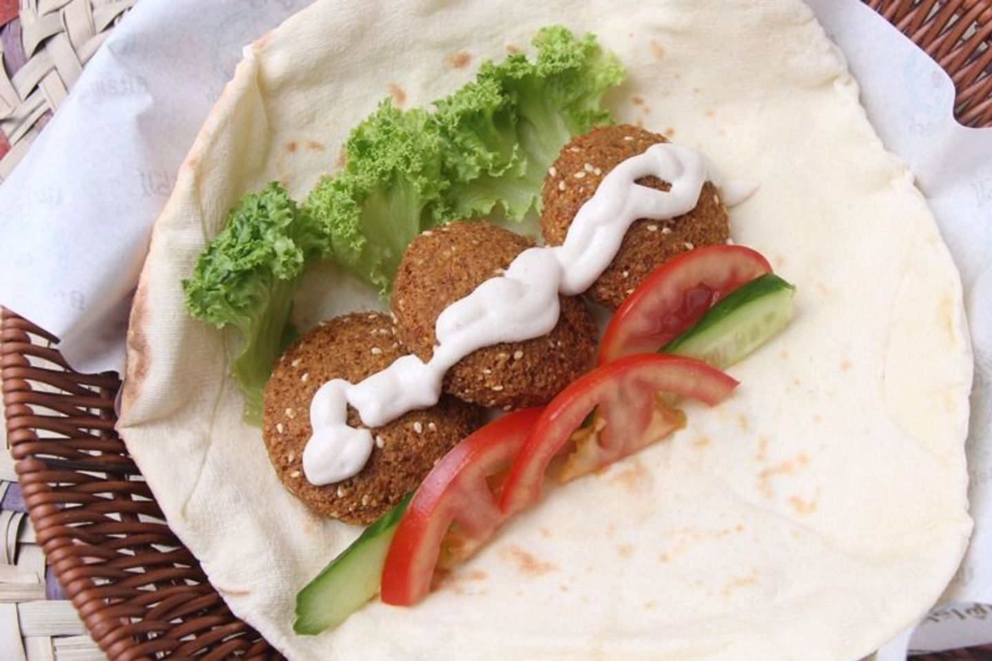 Falafel Labnah Sandwich