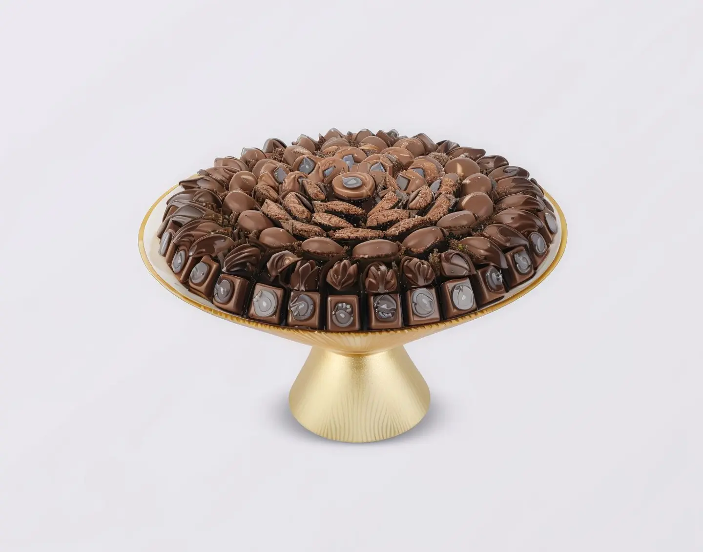 Vase With Exposed Chocolate Base