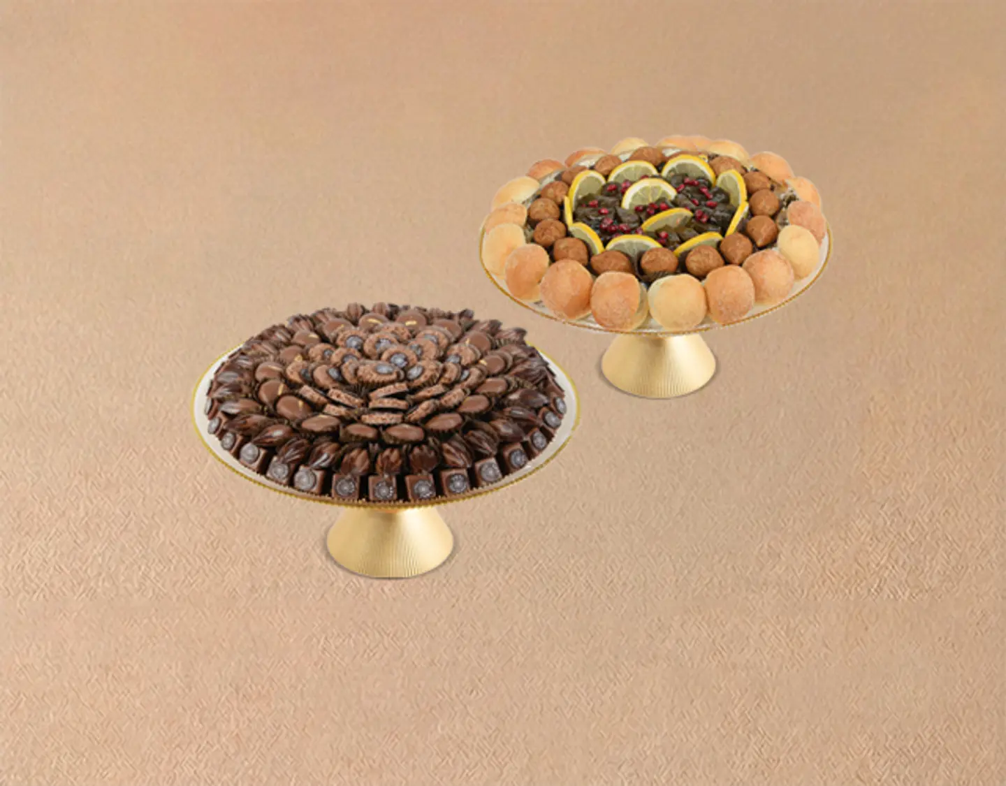 Sweet Savory Vases 2 Vases (Chocolate Pies Grape Leaves Kibbeh)
