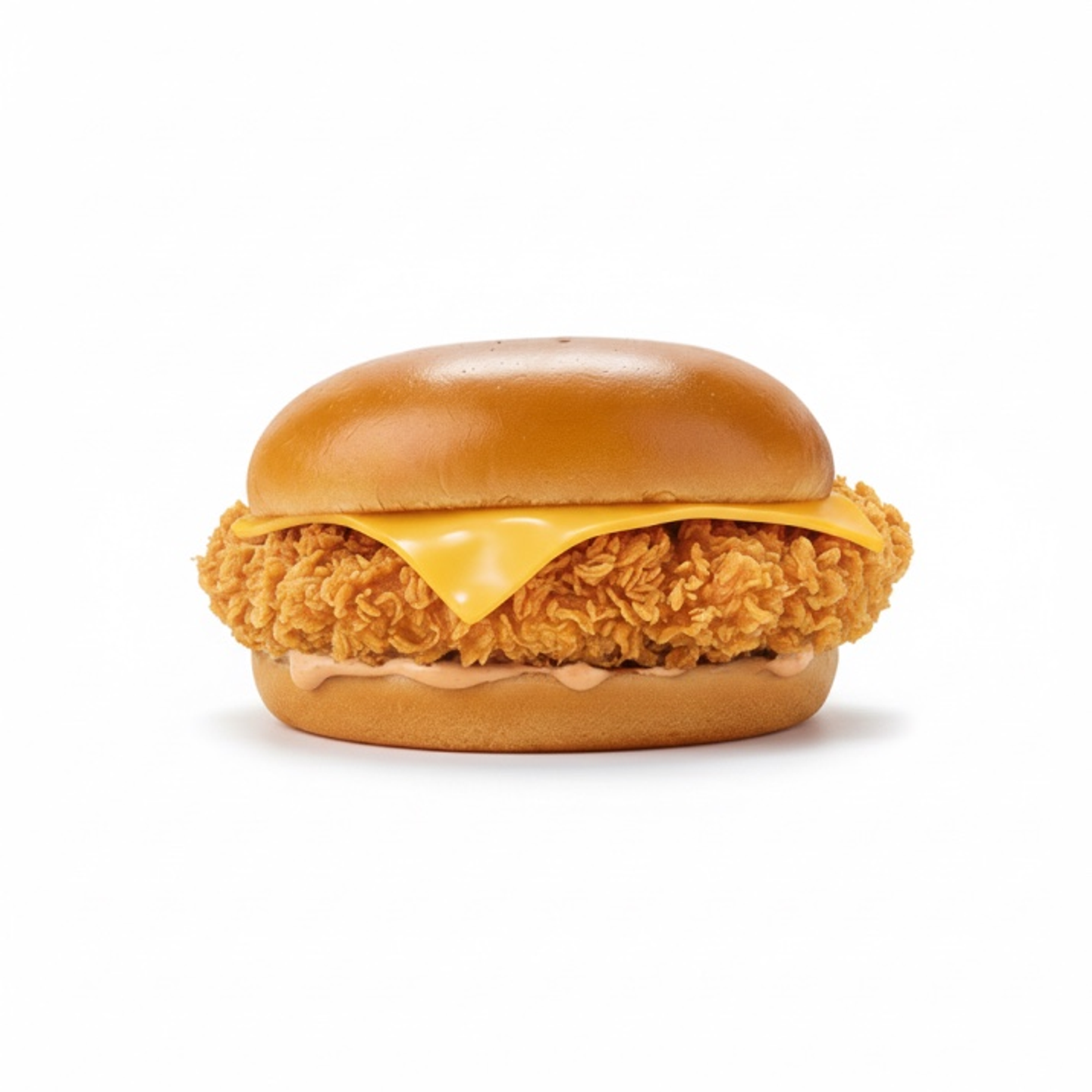 وجبة برجر الدجاج المقلي - برجر دجاج