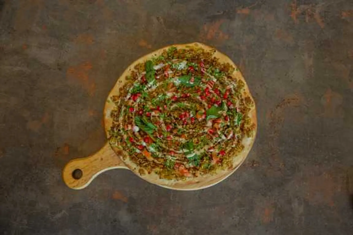 Tamees With Falafel & Pomegranate