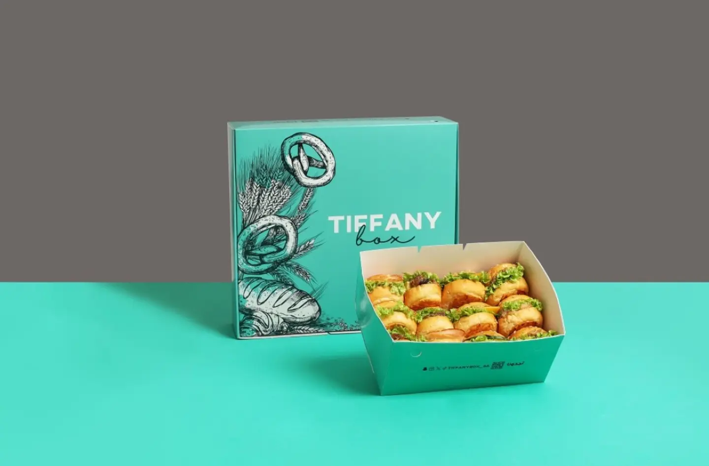 Small Mini Burger Box