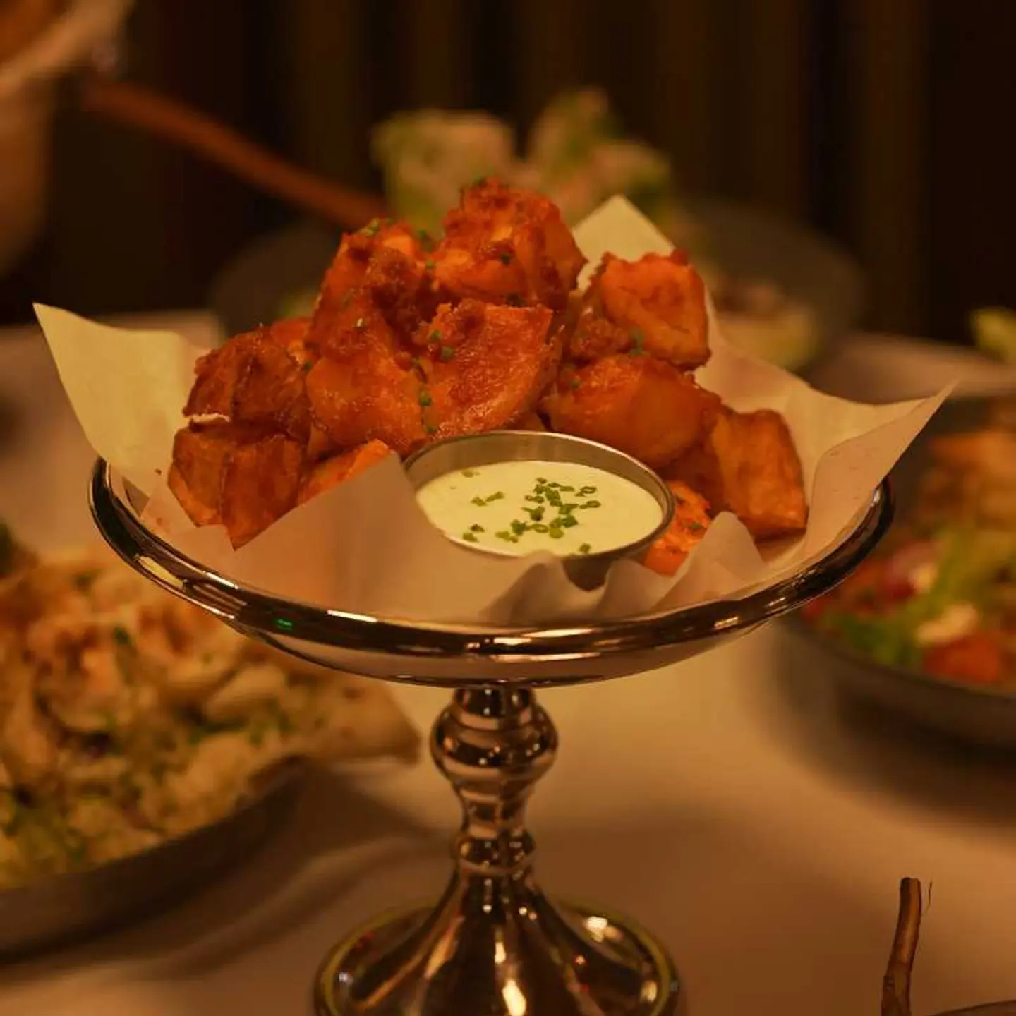 مكعبات البطاطس المقرمشة