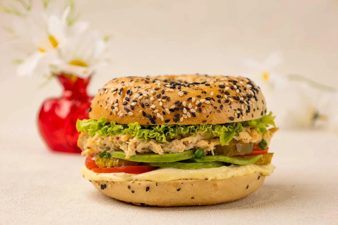 Chicken Avocado Bagel