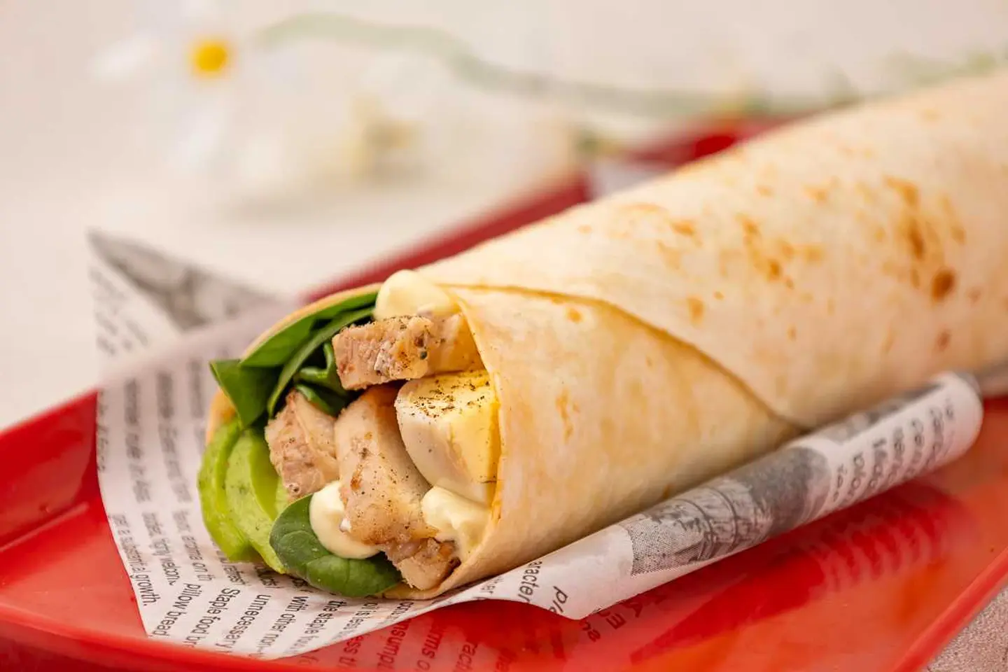 Avocado Chicken Egg Wrap
