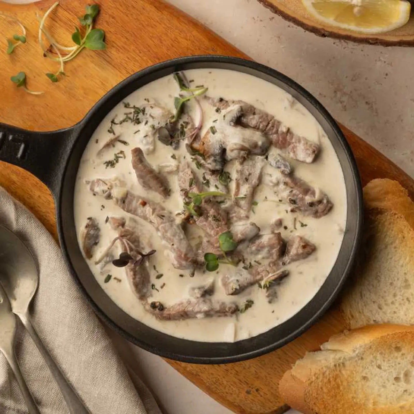 Truffle Tenderloin Casserole With Toast