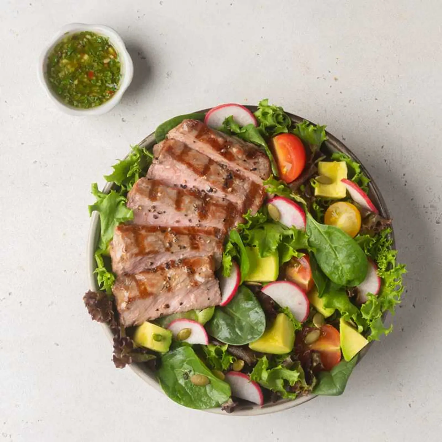 Chimichurri Steak Salad