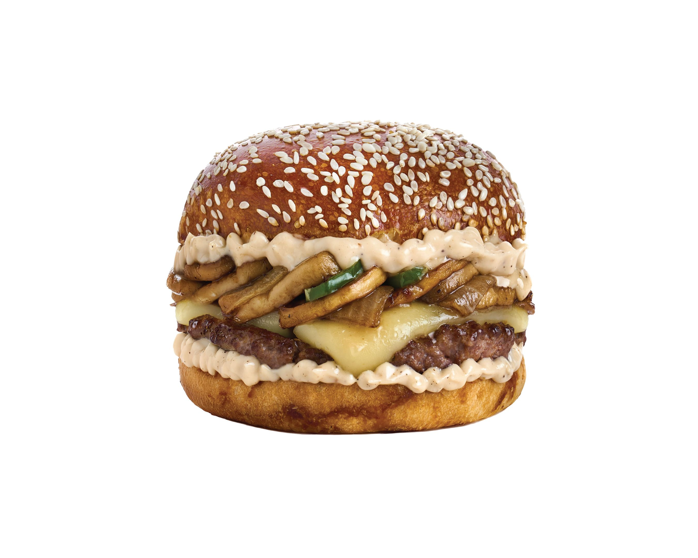 ماشروم برجر لحم