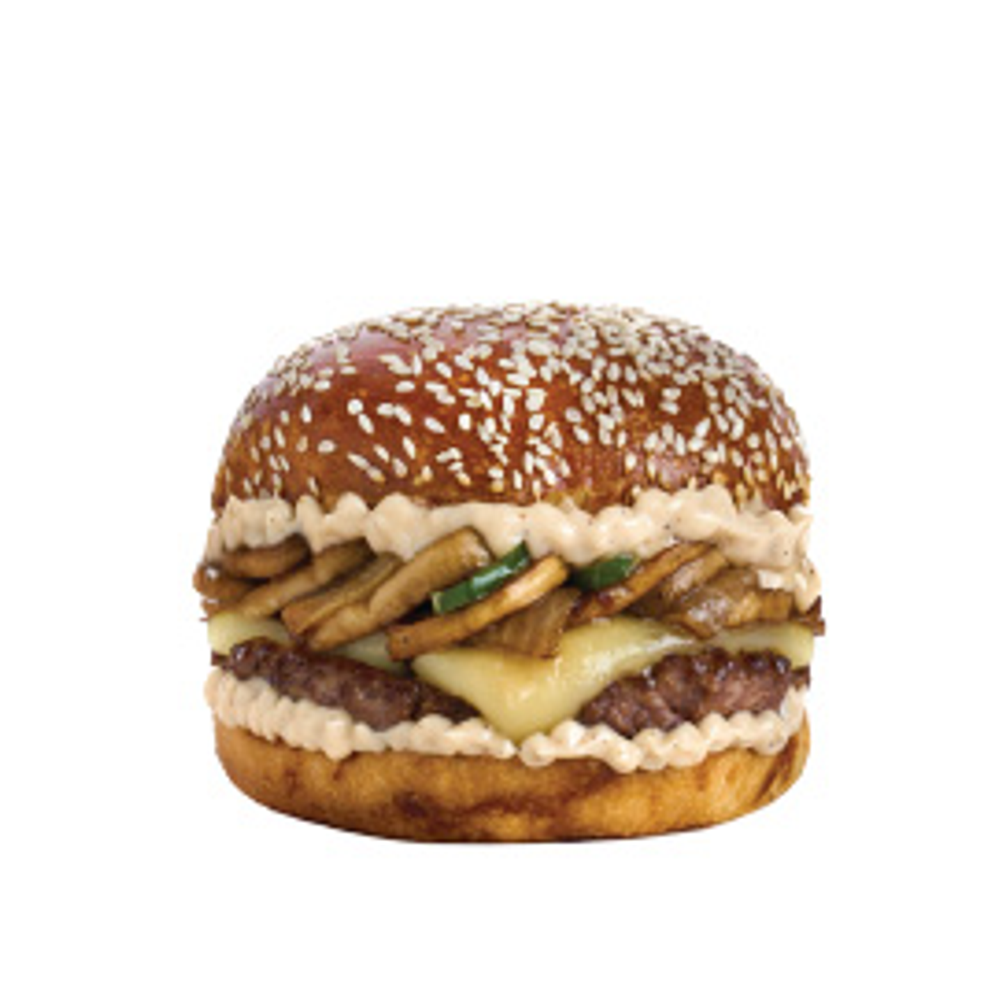 ماشروم برجر لحم