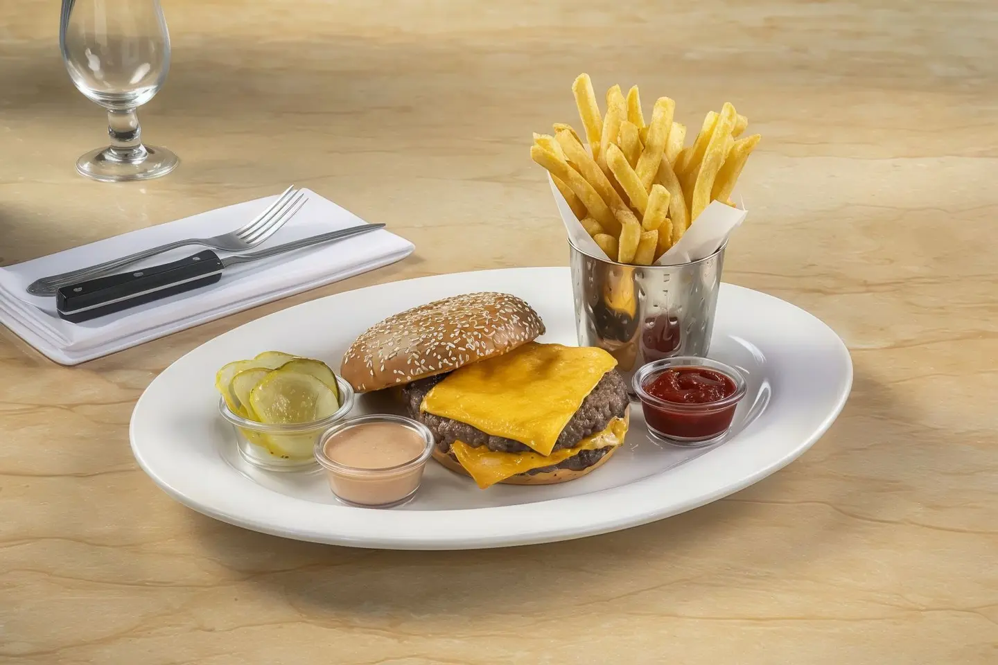 Double Smash Cheeseburger