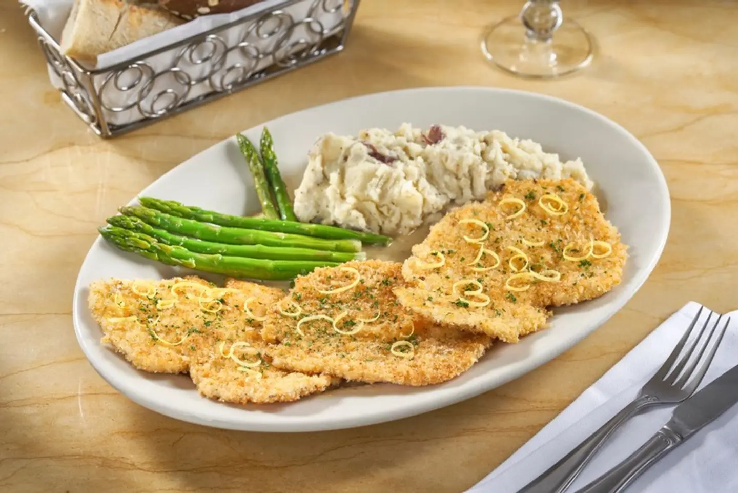 كوستوليتا الدجاج المقرمشة