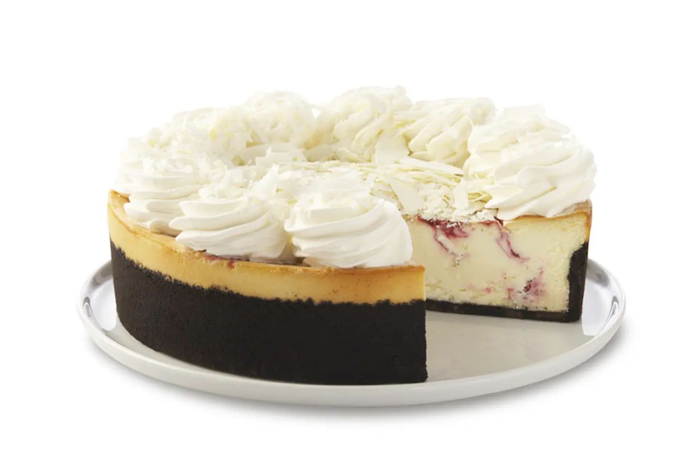 White Chocolate Raspberry Truffle Whole Cheesecake