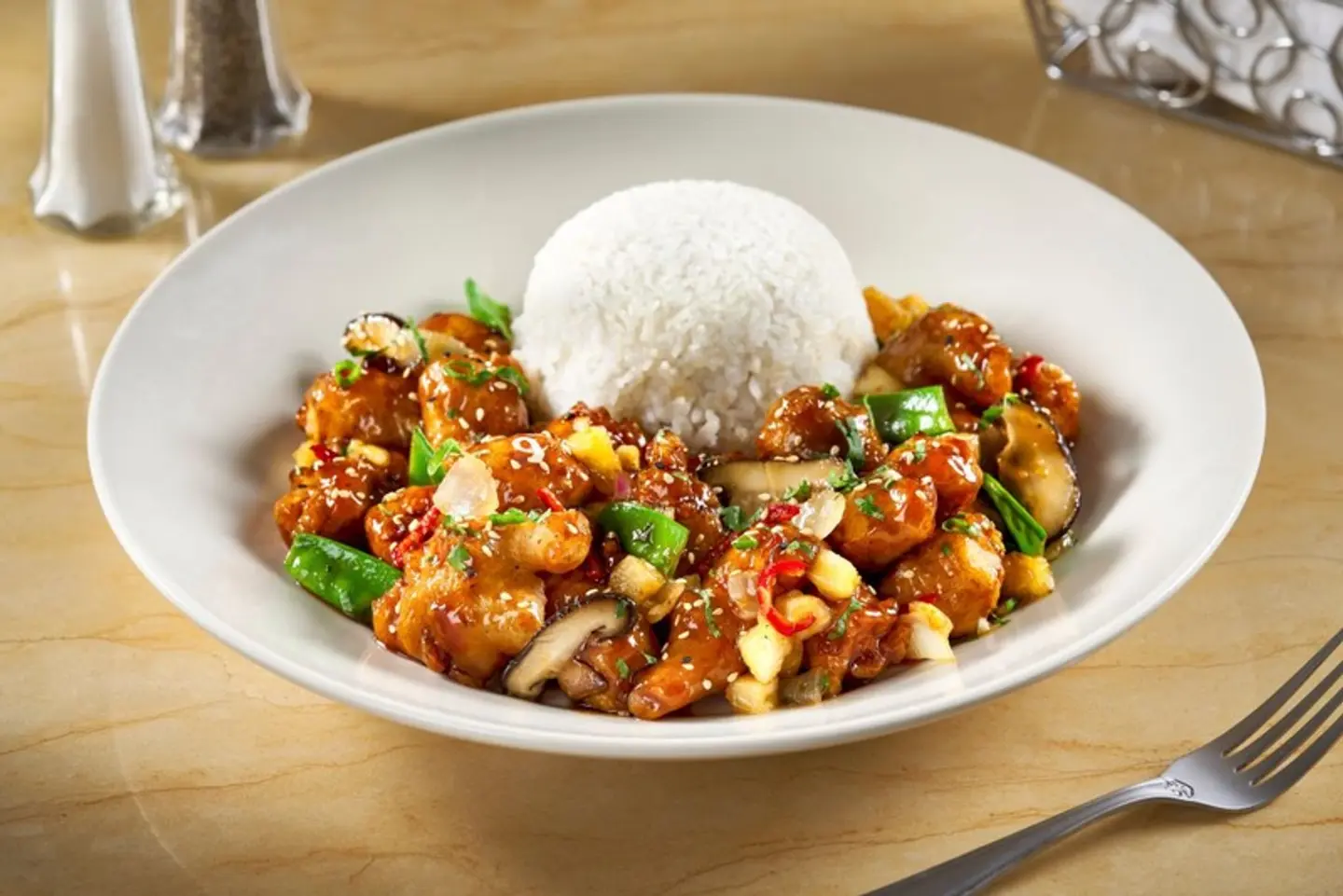 Crispy Pineapple Chicken And Shrimp