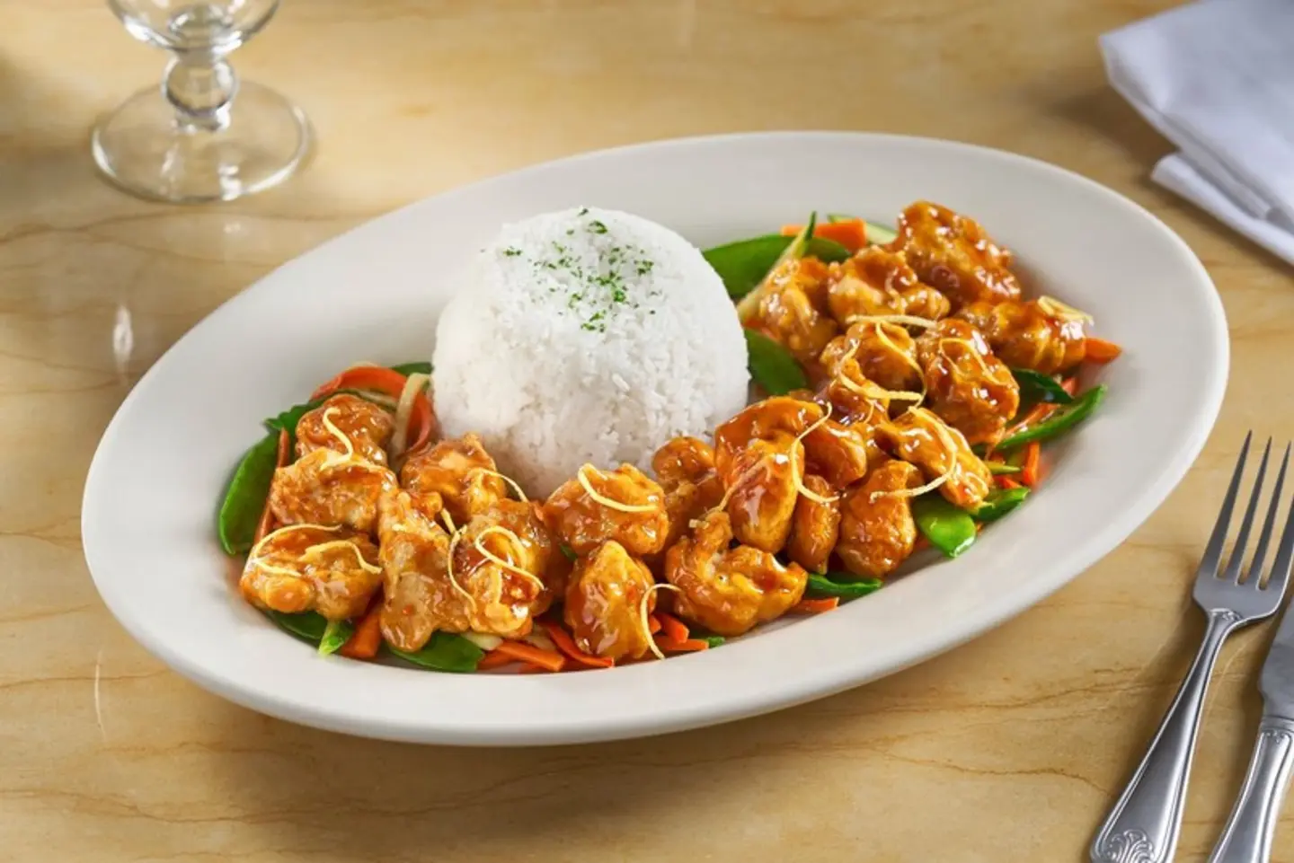 الدجاج بالبرتقال